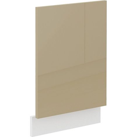 Frontblende Geschirrspüler integriert 45 cm Cappuccino Hochglanz Küche Lara (1/2)