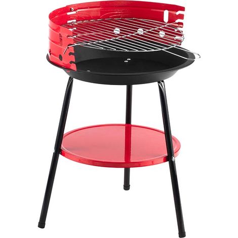Barbecue a carbonella asuncion, griglia Ø 36 cm cromata, 36x36xh.54 cm
