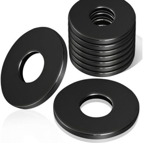 30 Pièces Rondelles Inox M8 x 24 mm Grand Rondelle pour Gonds de Porte DIN9021 / ISO7093 Rondelles Inox Noir pour Vis et Écrous (1/5)