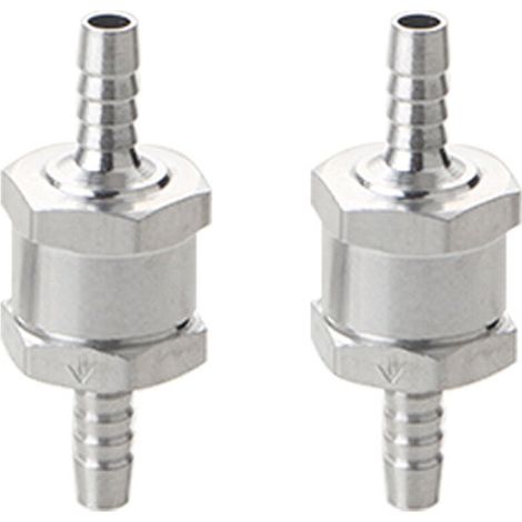 Stück 6 mm Aluminium-Kraftstoffrückschlagventil, Kraftstoffregelventil für Benzin-Diesel-Vergaser, Niederdruck-Kraftstoffsysteme (1/4)