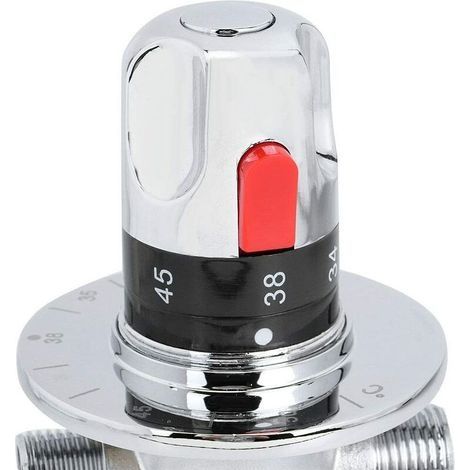 Thermostat-Duscharmatur aus Messing, Thermostat-Duscharmatur, Thermostat-Badewannen-/Duscharmatur, Warmwasserbereiter-Armatur, Thermostat-Duschventil (1/3)