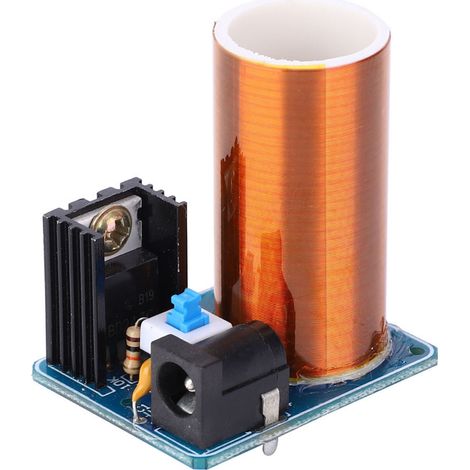 Kit de module LED à étincelles télécommandé Mini Tesla Coil, kit électronique à monter soi-même, 12 V CC, produit fini (1/5)
