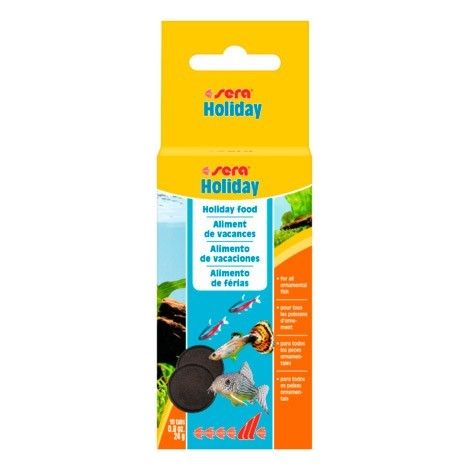 Sera Holidays Tabs - Alimento de Vacaciones para todo tipo de Peces - 10 Tab (21 g)
