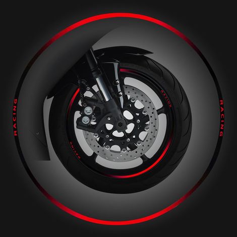 Wheel Rim Kit Componibile - Colore: ROSSO