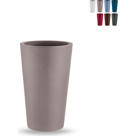 Runde hohe Genesis-Vase  Turteltaube - 70 cm