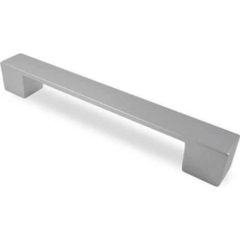 Asa 160Mm. Mod. New Cubo Cromo Mate  - CUBO - Tirador rectangular plano con base cuadrada (1/3)