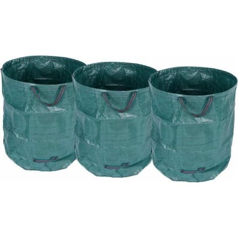 royaluxe - Sac de rangement pour feuilles 3 pièces Sac de jardin grande capacité propreté (1/3)