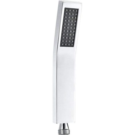 CSPARKV Brass Handheld Shower Head L Style High Pressure Luxury Silver White Chrome Finish Small Size (1/5)