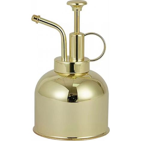 Vaporisateur décoratif de 300 ml pour plantes avec pompe, laiton poli - Bon état (1/5)