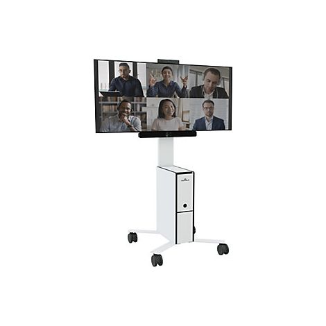 Durable Carrito de TV móvil COWORKSATION  para TV/monitores de
