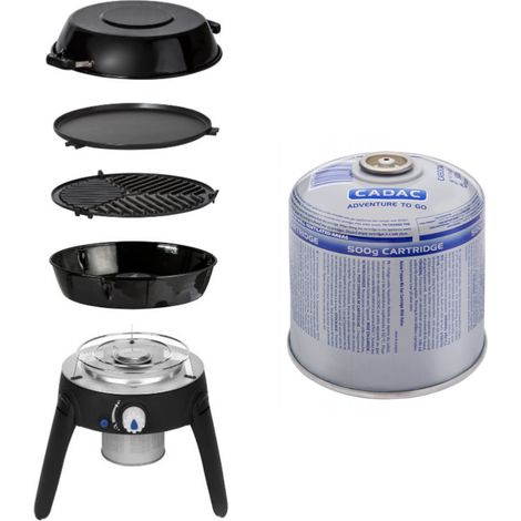 BARBECUE CADAC SAFARI CHEF 30 HP + CADAC CARTOUCHE DE GAZ 500G