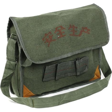 Verrouillage tournant en nylon vert armée Verschluss Elektriker Werkzeug Aufbewahrungstasche (1/2)