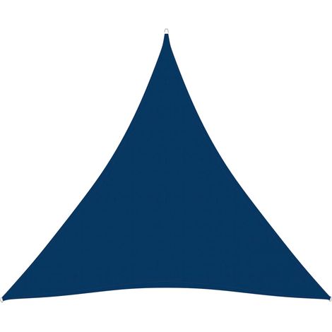 Vela de sombra triangular de tela Oxford 4 x 5 x 5 m azul 020009889