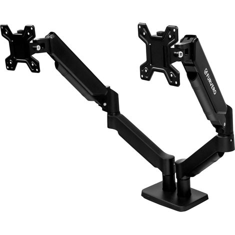 Support de moniteur FURVERO HK005, 2 bras, ressort à gaz, noir N