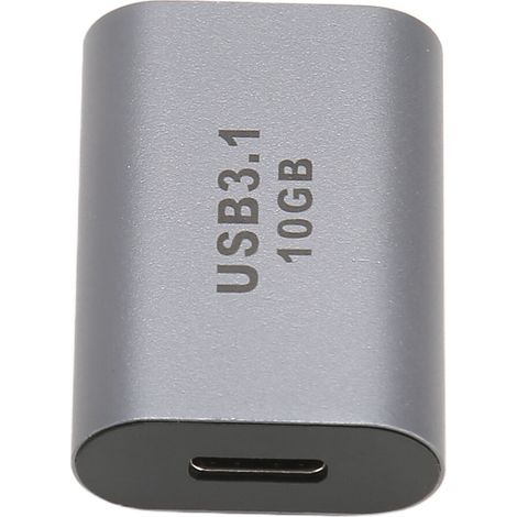 Cet adaptateur USB femelle vers USB-C femelle, prêt à l'emploi, offre un transfert de données fluide de 10 Gbit/s et une charge rapide, répondant à tous vos besoins numériques.