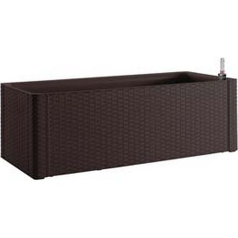 1PZ FIORIERA NATURAL DELUXE MOKA RETTANGOLARE   - cm.100x43x33h. -lt.90