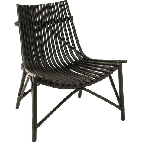 Fauteuil lounge en bambou et rotin - SAFI (1/5)