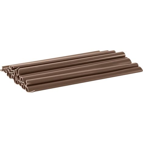 CELLFAST CLIPS DE FIXATION POUR BANDE DE CLÔTURE - CLIPS DE MONTAGE 19 CM - MONTAGE FACILE - MARRON - 10 PIÈCES 30-087