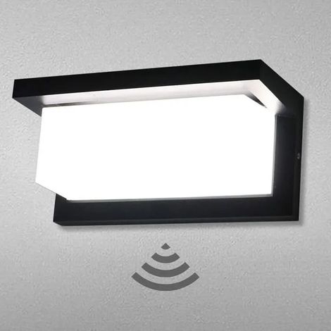 18W LED Applique Murale Lampe Extérieur avec Detecteur de Mouvement 6000K Blanc Froid Luminaire IP65 Étanche Moderne Alumini ODIPIE (1/4)