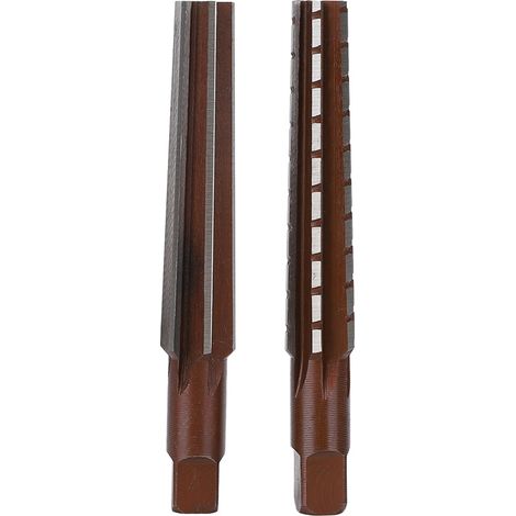 2PCS Rough Fine Morse Taper Reamer High Carbon Steel Straight Shank Hand Reamer(MT1 ) (1/5)