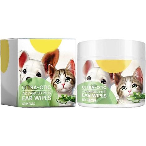 Lingettes nettoyantes douces pour les oreilles des animaux de compagnie - Lingettes nettoyantes efficaces et naturelles (1/5)