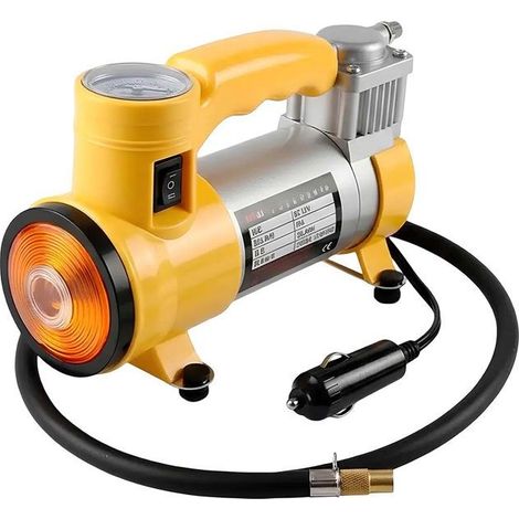 Gonfleur d'air - AVIZAR - 120W 12V - 150 PSI manomètre - 27 L/min - LED (1/5)