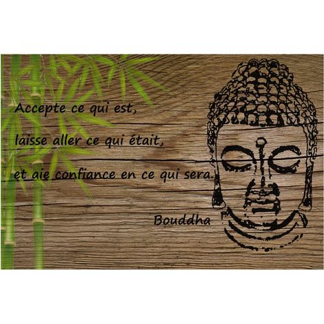 Plaque métallique déco Bouddha 3 by Cbkreation