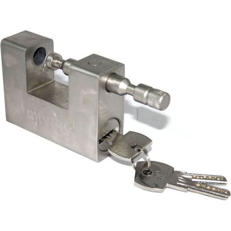 YMYNY Cadenas blindé anti-effraction en acier trempé 94 mm - (1/2)
