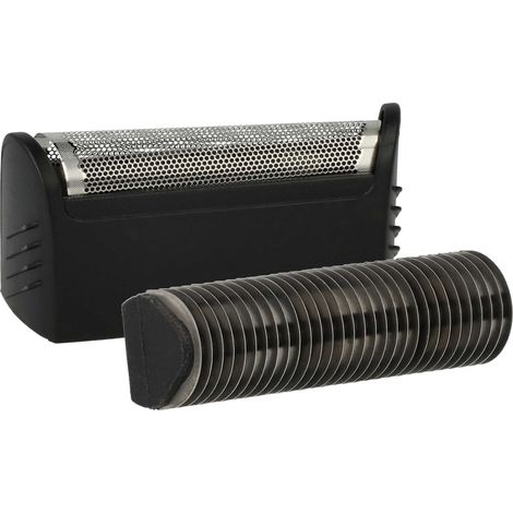vhbw Pieza de corte combi pack compatible con Braun 2560, 2540, 2540s, 5459, 5461 afeitadora eléctrica, lámina + bloque de cuchillas, negro/plata