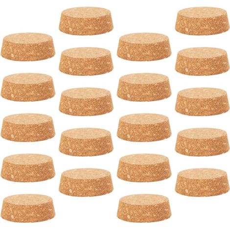 Lot de 25 bouchons liège naturels pour bouteille et carafe (1/5)