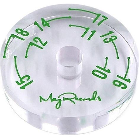 Preisgünstiger Adapter für 45-U/min-Plattenspieler, transparenter Mitteladapter für 7-Zoll-EP-Schallplatten. (1/5)