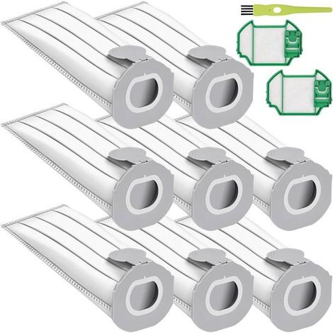 8er-Pack Staubsaugerbeutel für Vorwerk Kobold VK7 FP7, hochwertige Filterbeutel, mit 2 Schutzfiltern