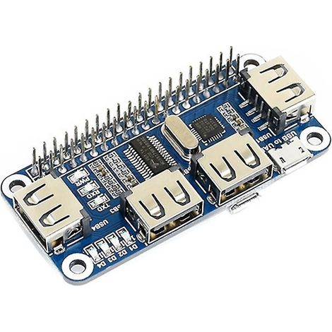 Hub USB 4 ports pour USB 2.0/1.1 intégré vers UART (1/4)
