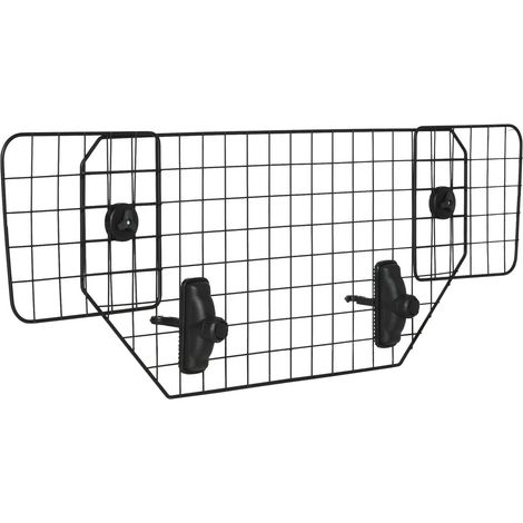 Dog Guard Barrière Universelle Pour Coffre De Voiture, Séparateur De Barrière Pour Chien Réglable, Métal Noir, (90-120) X 40,5 Cm (1/5)