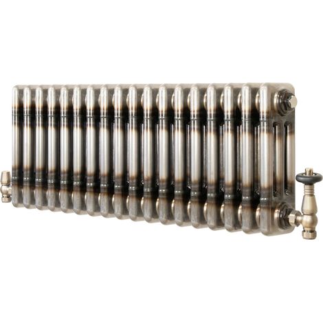 Radiatore 3 Colonne Orizzontale Metallo Grezzo 300 x 830 mm TRV