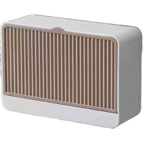 1 Porte-savon mural, grande capacité, système de drainage, installation sans perçage, salle de bain (1/5)