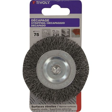 Spazzola per trapano circolare per metallo TIVOLY, Diam.75 mm Tivoly