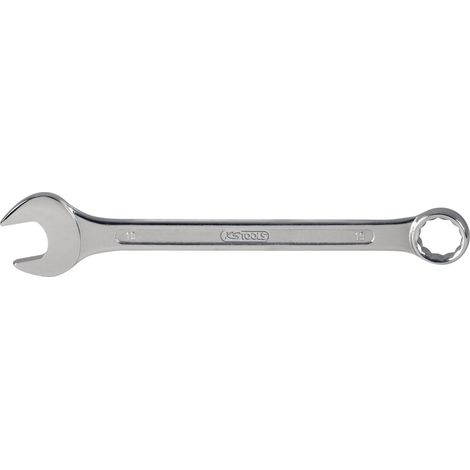 1 Clé mixte 19 mm, Acier chrome-vanadium, Finition satinée, Système FlankTraction, Pour mécanique auto