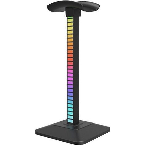 Support pour casque audio avec éclairage RGB et chargeur USB Type-C (1/5)