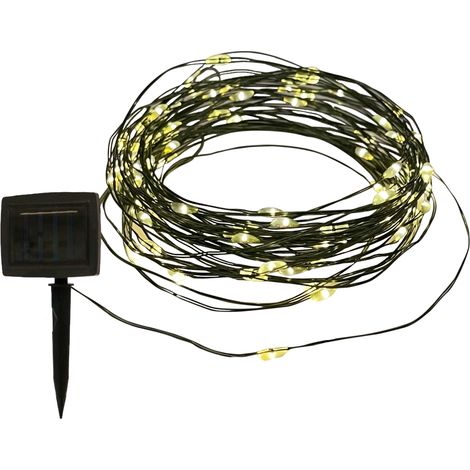 CATENA SOLARE 200 MINILED BIANCO CALDO 20M.