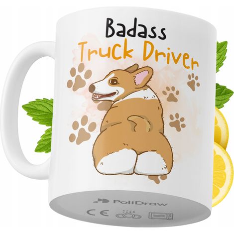 Lustiger Kaffee- oder Teebecher für LKW-Fahrer mit witzigem Textdesign – ideal für Geburtstage, Namenstage, Feiertage und besondere Anlässe. Hochwertiger Becher für Zuhause, Büro und Arbeit. Farbe: We