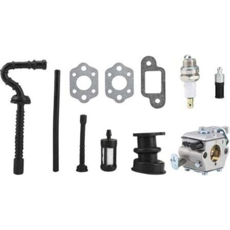 Kit carburateur avec joint de collecteur d'admission pour tronçonneuses Stihl MS210, MS230, MS250 (021, 023, 025) (1/5)