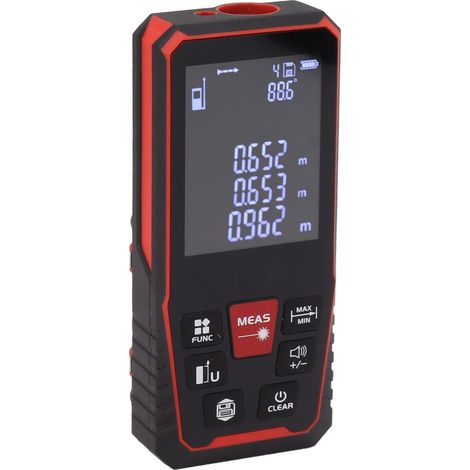 Télémètre laser numérique, outil de mesure de distance laser 100 m