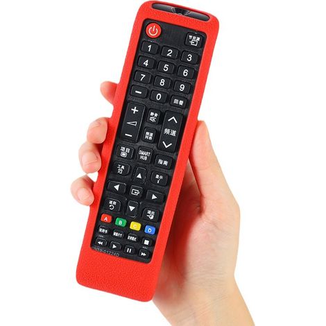 Funda para mando a distancia - Compatible con televisores inteligentes Samsung - Resistente a golpes (roja) (1/5)