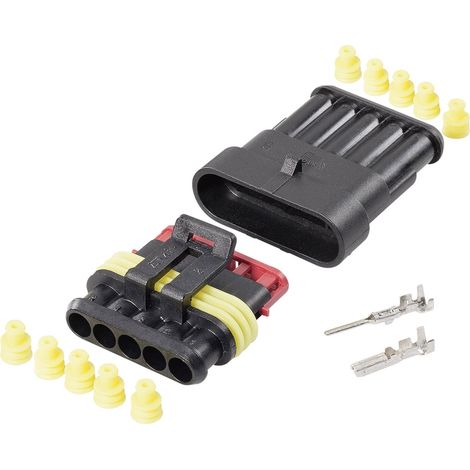 TE Connectivity Superseal Set AMP-Superseal 1.5mm Series Polzahl Gesamt 5 Rastermaß: 6 mm 30S006 1 S (1/2)