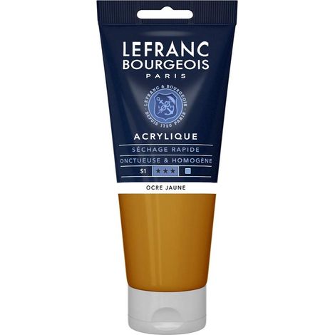 Lefranc Bourgeois Fine Acrylic Colore Acrilico, Giallo (Yellow Ochre), 200 ml