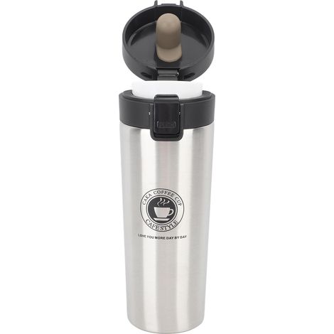 Mug isotherme de voyage en acier inoxydable avec couvercle, couleur originale, 500 ml (1/5)
