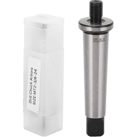Bohrfutter-Dorn MT2-Schaft auf 3/8-Zoll-24-Gewinde, gehärteter Morsekonus-Adapter für Drehbank