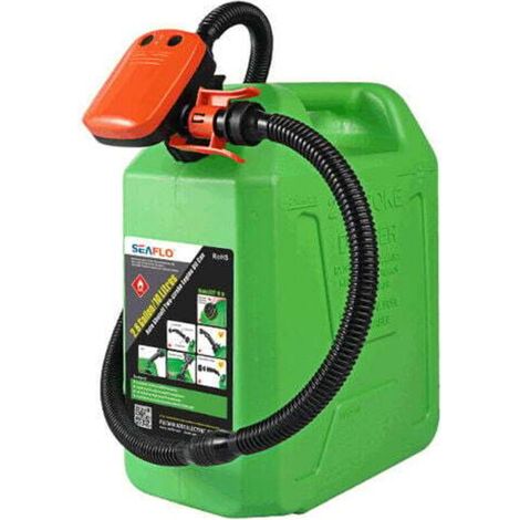 – Elektrische Kraftstoffförderpumpe – Fördermenge 2,4 Gallonen/min – Edelstahlmotor – Automatischer Abschaltsensor – Cans-2-Crezuo