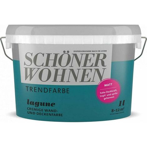 SW Trend Wandfarbe matt 1,0L lagune 5518